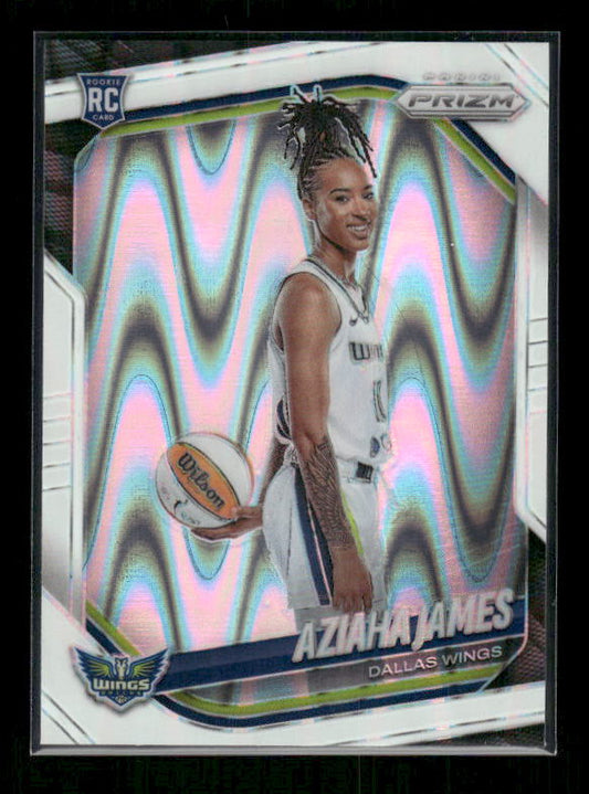 Aziaha James - 2025 Prizm WNBA - White Seismic - Rookie Variation