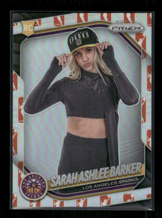 Sarah Ashlee Barker - 2025 Prizm WNBA - WNBA Logo Prizm - Rookie Variation