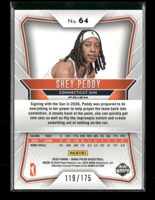 Shey Peddy - 2026 Prizm WNBA - Pink Prizm /175