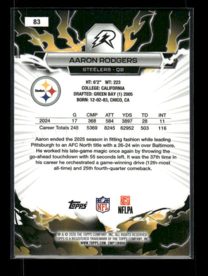 Aaron Rodgers - 2025 Resurgence Football - Prism