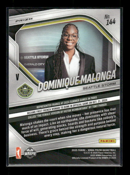 Dominique Malonga - 2025 Prizm WNBA - Blue Velocity - Rookie