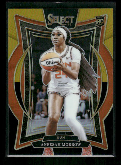 Aneesah Morrow - 2025 Select WNBA - Black & Gold Prizm /5 - Rookie
