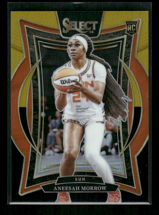 Aneesah Morrow - 2025 Select WNBA - Black & Gold Prizm /5 - Rookie