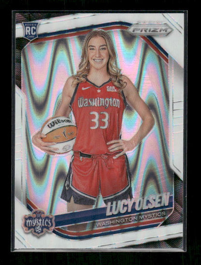 Lucy Olsen - 2025 Prizm WNBA - White Seismic - Rookie Variation