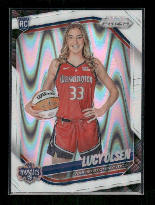 Lucy Olsen - 2025 Prizm WNBA - White Seismic - Rookie Variation