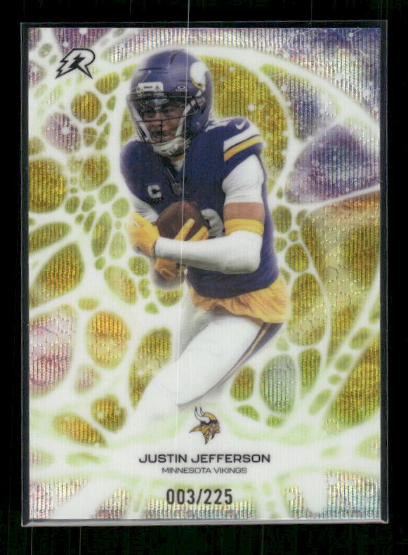 Justin Jefferson - 2025 Resurgence Football - Yellow Surge Protonyx /225