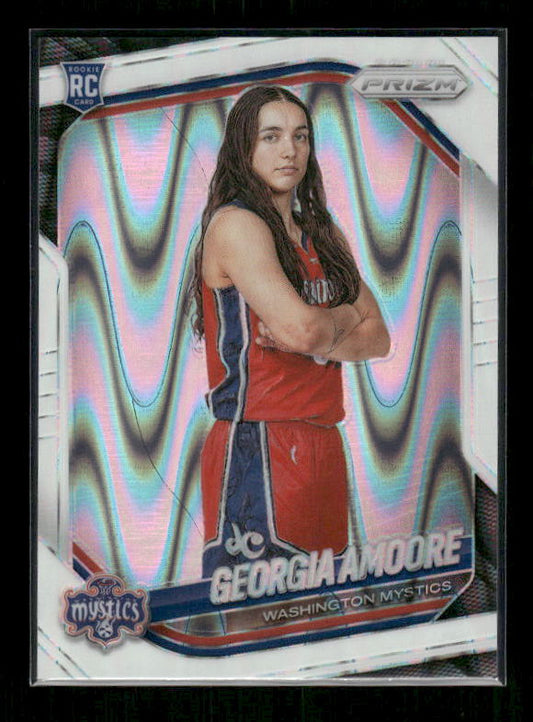 Georgia Amoore - 2025 Prizm WNBA - White Seismic - Rookie