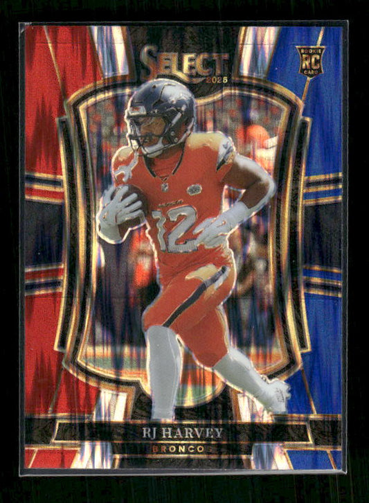 RJ Harvey - 2025 Select Football - Premier Red & Blue Shock - Rookie