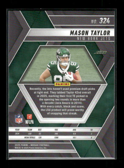 Mason Taylor - 2025 Mosaic Football - Rookie