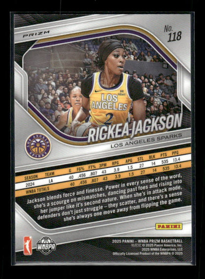 Rickea Jackson - 2025 Prizm WNBA - White Seismic