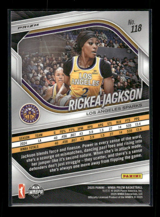 Rickea Jackson - 2025 Prizm WNBA - White Seismic