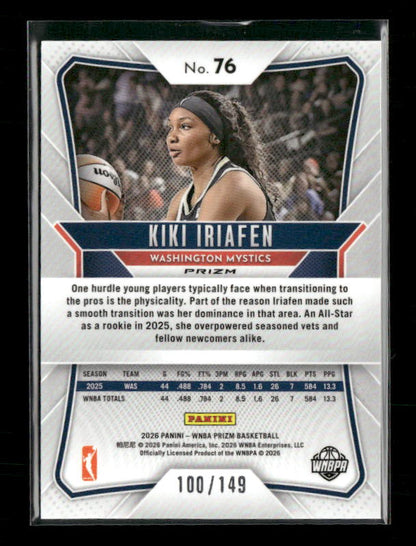 Kiki Iriafen - 2026 Prizm WNBA - Purple Prizm /149