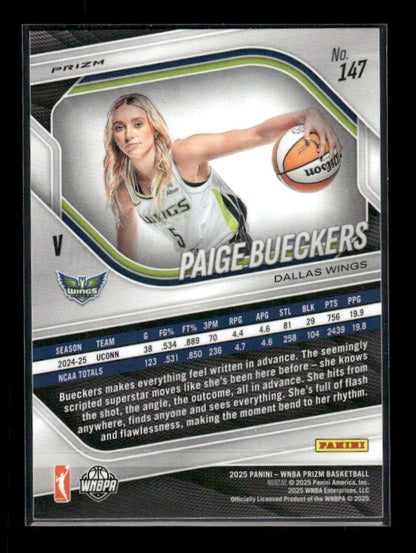 Paige Bueckers - 2025 Prizm WNBA - Orange Ice - Rookie Variation