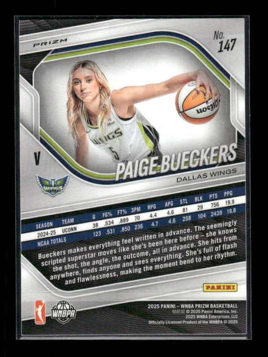 Paige Bueckers - 2025 Prizm WNBA - Orange Ice - Rookie Variation