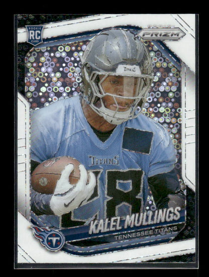 Kalel Mullings - 2025 Prizm Football - White Disco - Rookie
