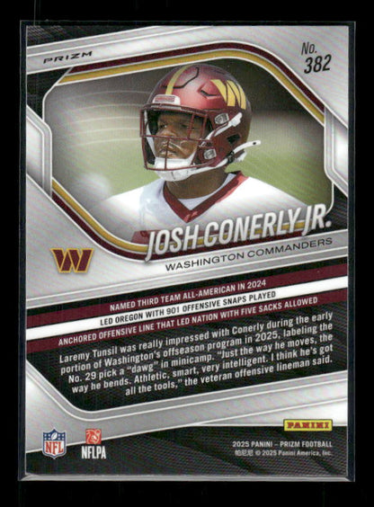 Josh Conerly Jr. - 2025 Prizm Football - Silver Prizm - Rookie
