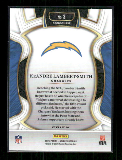 KeAndre Lambert Smith - 2025 Select Football - Black & Red Shock - Rookie