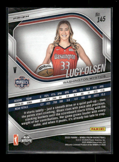 Lucy Olsen - 2025 Prizm WNBA - Silver Prizm - Rookie Variation