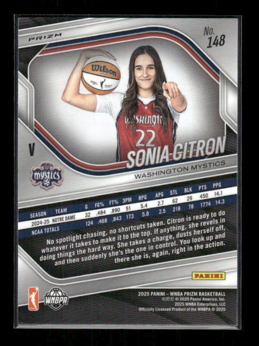Sonia Citron - 2025 Prizm WNBA - White Seismic - Rookie Variation