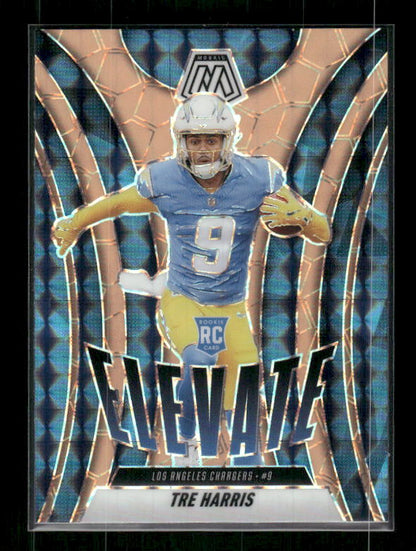 Tre Harris - 2025 Mosaic Football - Orange Fluorescent Elevate - Rookie
