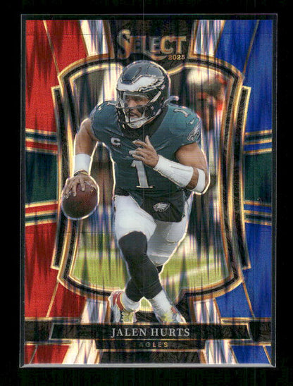 Jalen Hurts - 2025 Select Football - Red & Blue Shock
