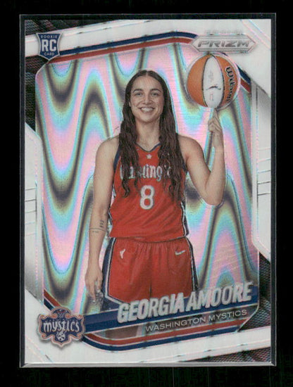 Georgia Amoore - 2025 Prizm WNBA - White Seismic - Rookie Variation