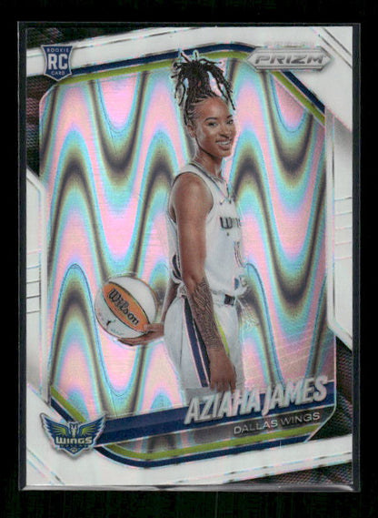 Aziaha James - 2025 Prizm WNBA - White Seismic - Rookie Variation