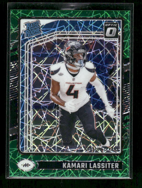 Kamari Lassiter - 2024 Donruss Optic - Green Velocity - Rated Rookie