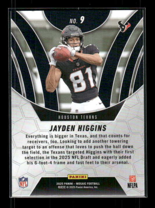 Jayden Higgins - 2025 Mosaic Football - Elevate - Rookie