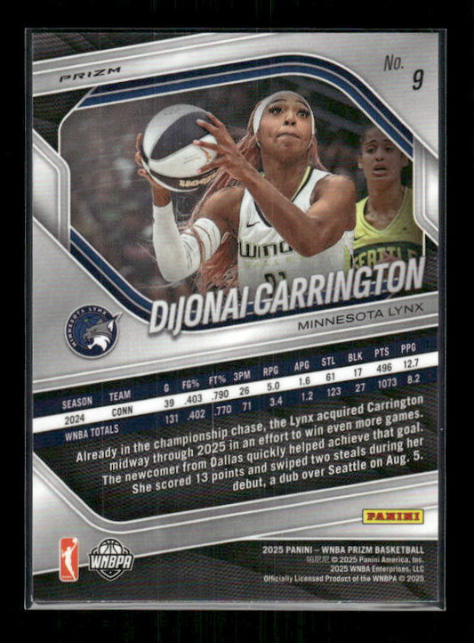 DiJonai Carrington - 2025 Prizm WNBA - Green Prizm