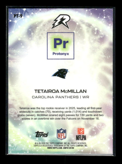 Tetairoa McMillan - 2025 Resurgence Football - Protonyx - Rookie