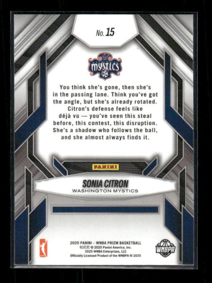Sonia Citron - 2025 Prizm WNBA - Fearless - Rookie