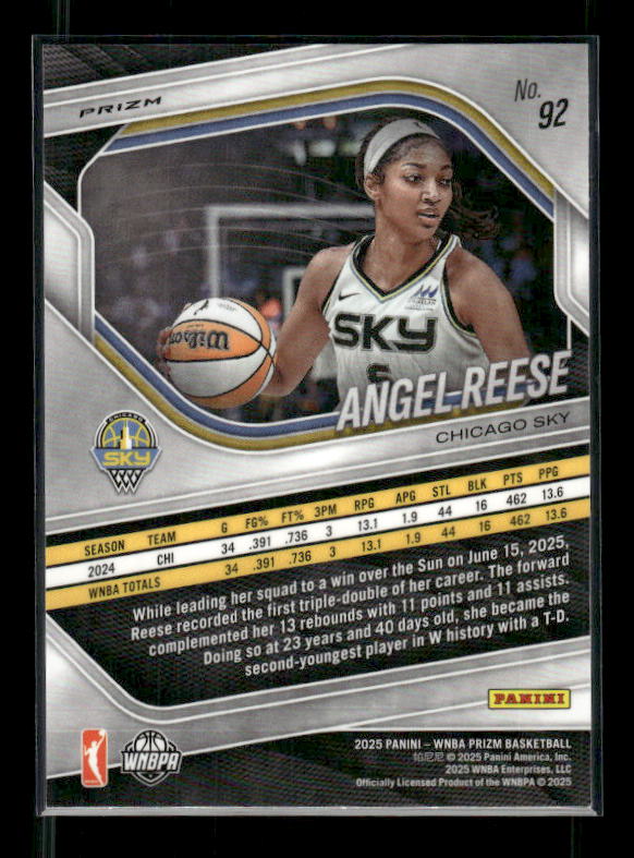 Angel Reese - 2025 Prizm WNBA - Ice Prizm