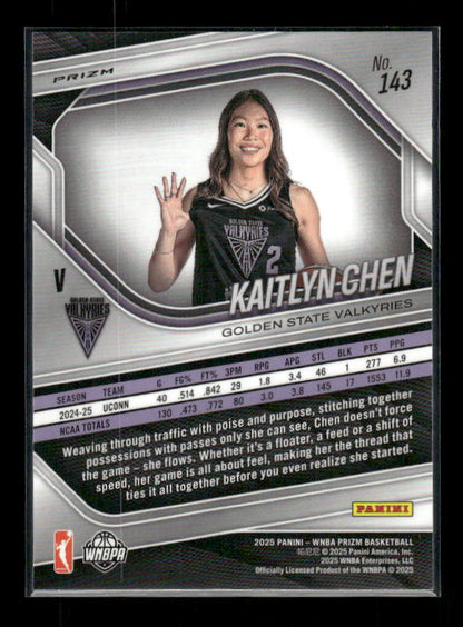 Kaitlyn Chen - 2025 Prizm WNBA - Silver Prizm - Rookie Variation