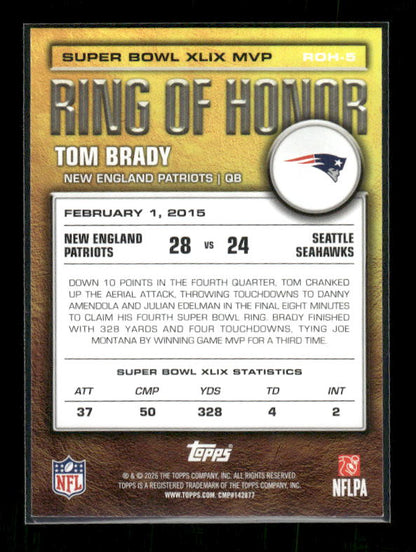 Tom Brady - 2026 Flagship Football - Ring of Honor