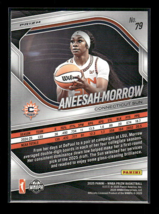 Aneesah Morrow - 2025 Prizm WNBA - White Seismic - Rookie