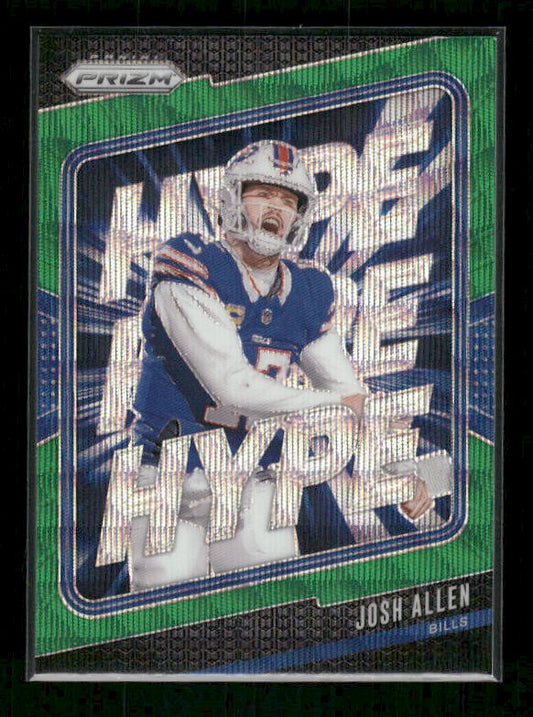 Josh Allen - 2024 Panini Prizm Football - Green Wave Hype