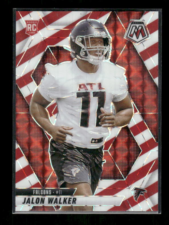 Jalon Walker - 2025 Mosaic Football - Red White Stripe - Rookie
