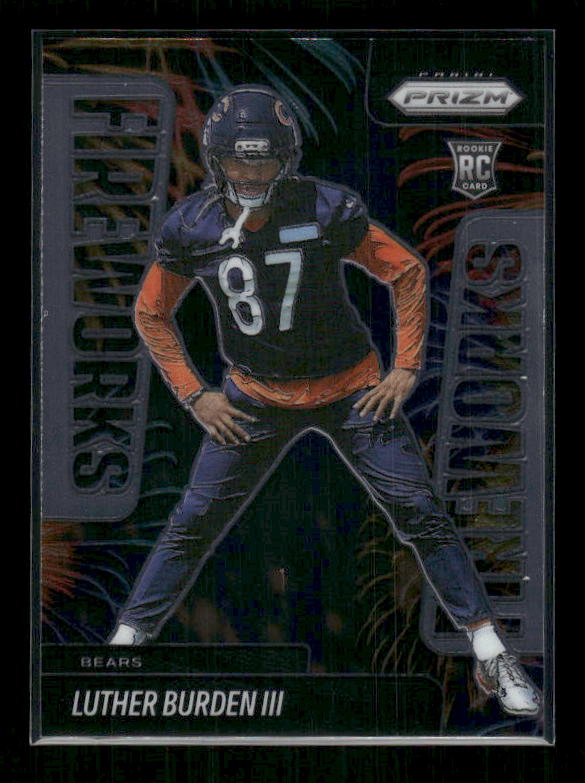 Luther Burden III - 2025 Prizm Football - Fireworks - Rookie
