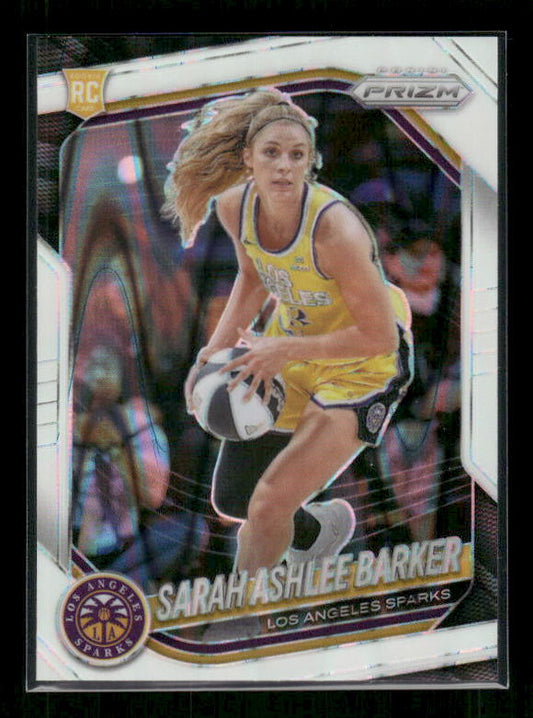 Sarah Ashlee Barker - 2025 Prizm WNBA - White Seismic - Rookie