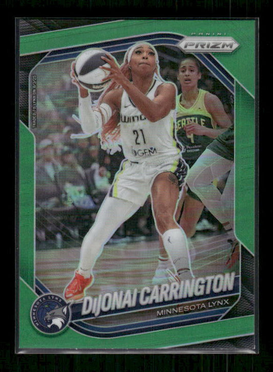 DiJonai Carrington - 2025 Prizm WNBA - Green Prizm
