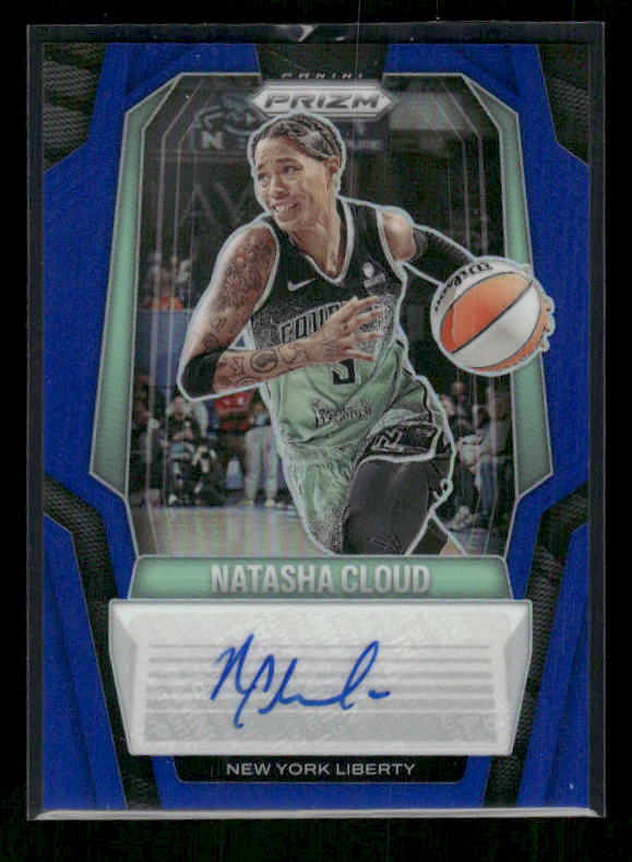 Natasha Cloud - 2025 Prizm WNBA - Signatures Blue Prizm Auto /75