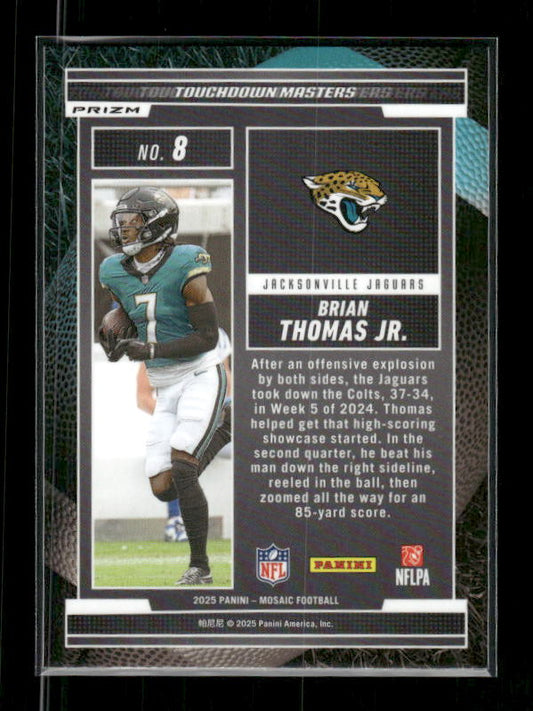 Brian Thomas Jr. - 2025 Mosaic Football - Green Mosaic Touchdown Masters