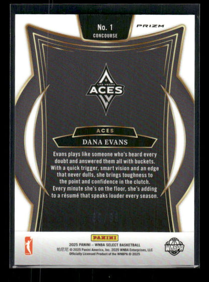 Dana Evans - 2025 Select WNBA - White Prizm /99