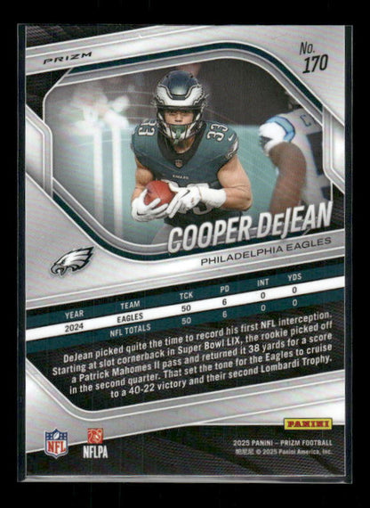 Cooper DeJean - 2025 Prizm Football - Silver Prizm