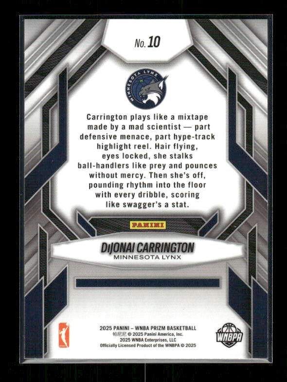 DiJonai Carrington - 2025 Prizm WNBA - Fearless