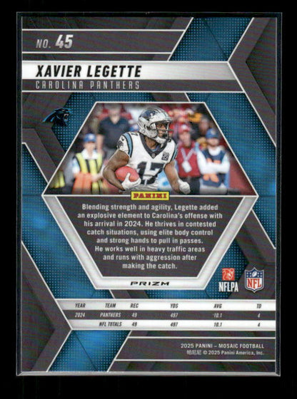 Xavier Legette - 2025 Mosaic Football - Mosaic Prizm