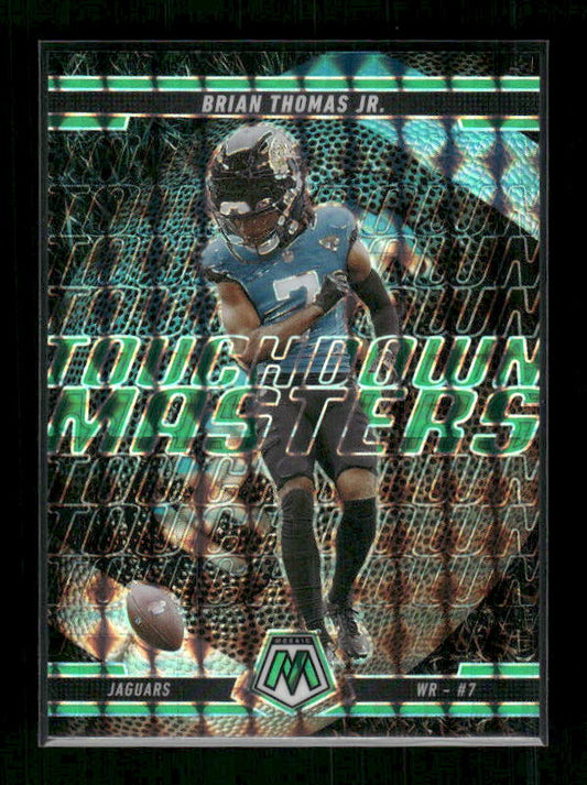 Brian Thomas Jr. - 2025 Mosaic Football - Green Mosaic Touchdown Masters