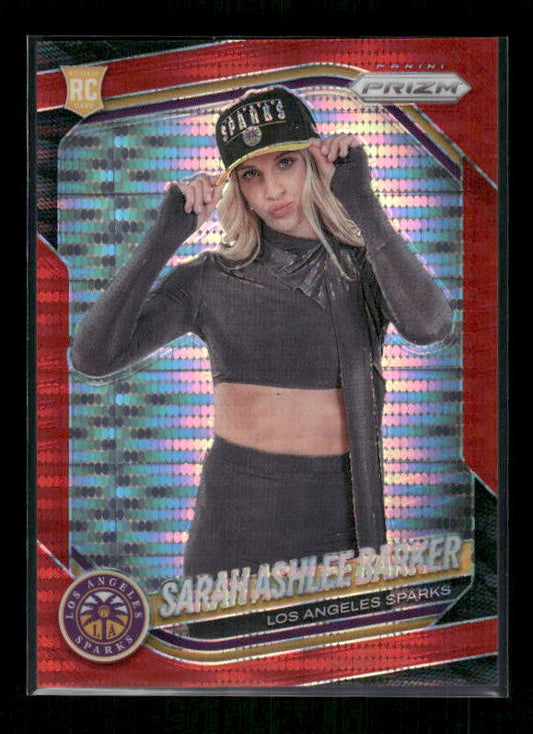 Sarah Ashlee Barker - 2025 Prizm WNBA - Red Pulsar /299 - Rookie Variation