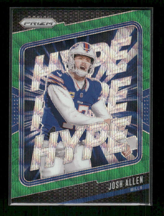 Josh Allen - 2024 Panini Prizm Football - Green Wave Hype
